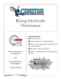 Rising 6th Grade Orientation