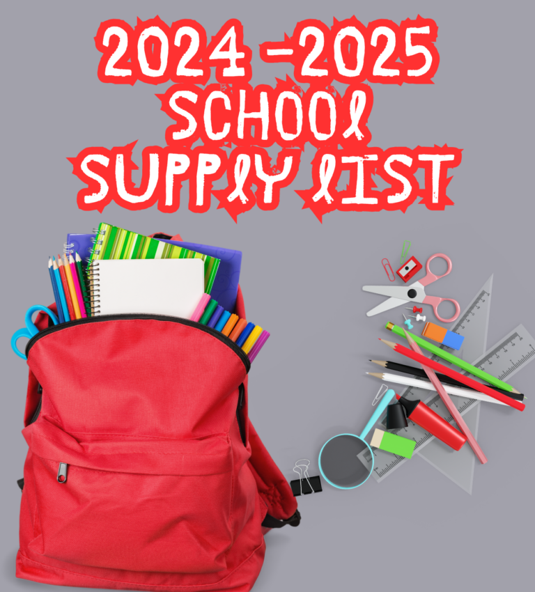 2024 2025 School Supply Lists Gunston